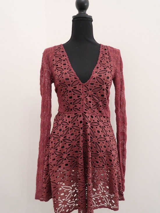 Intimately By Free People Other - FP Intimately Lace Cover Up Dress in Burgundy